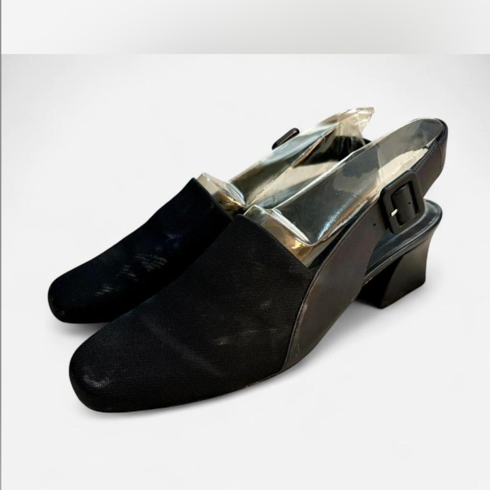 Naturalizer Black Women's Heeled Shoes with Buckle